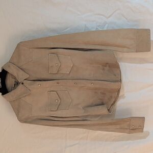 Tan Leather Women's Shirt